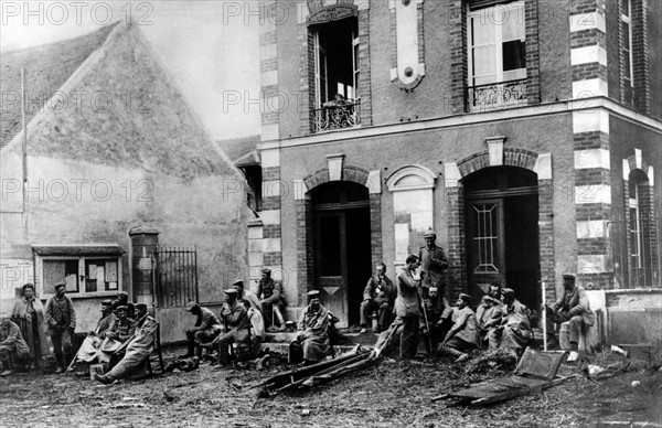 Blessés allemands pendant la Bataille de la Marne