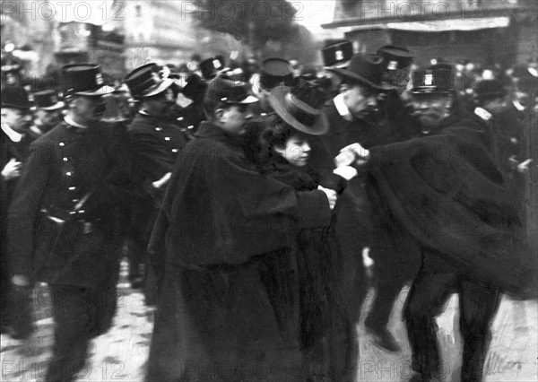 Manifestations syndicales du 1er mai 1906 à Paris