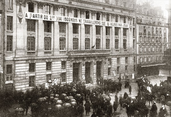 Manifestations syndicales du 1er mai 1906 à Paris