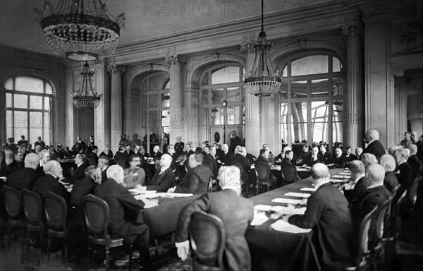 Peace conference in Versailles, May 7, 1919