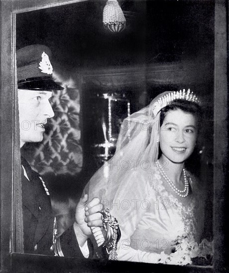 Mariage de la princesse Elisabeth et du Prince Philip Mountbatten