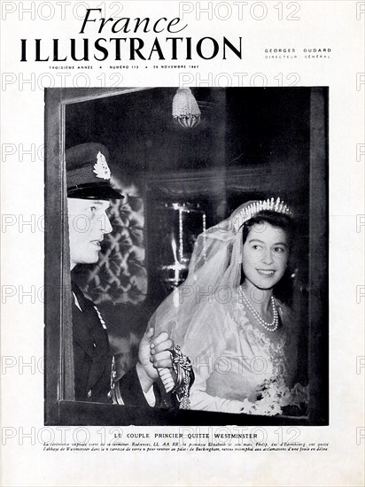 Mariage de la princesse Elisabeth et du Prince Philip Mountbatten