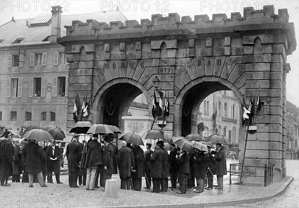 Inauguration of a commemorative monument in Verdun