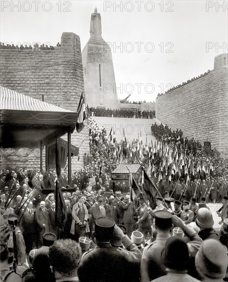 Inauguration of the monument dedicated to the soldiers in Verdun, 1929