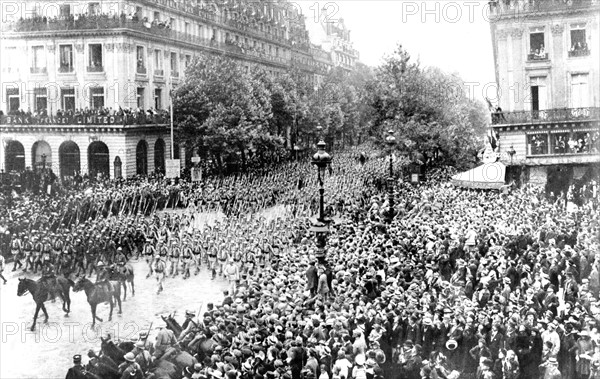 Festivities of July 14, 1916 in Paris