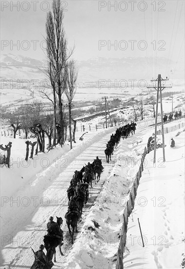 Spanish refugees near the French frontier, 1939