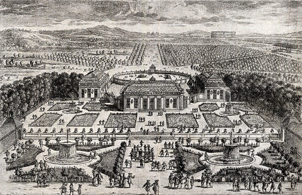 View over the Trianon in Versailles