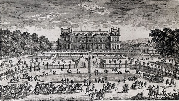 View over the Palace of Versailles, 17th century