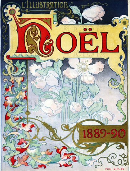 Couverture de Noël du journal L'Illustration, 1889