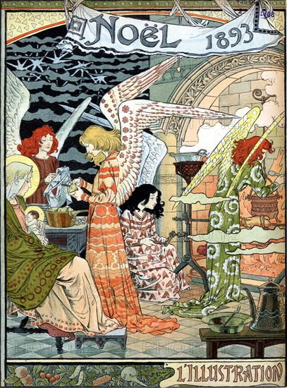Couverture de Noël du journal L'Illustration, 1893
