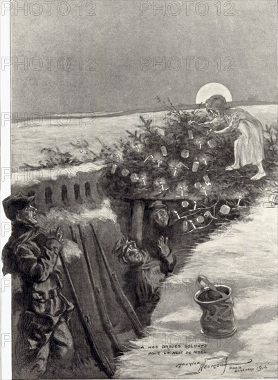 Noël au front, 1914