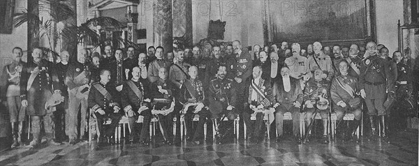 Audience des missions alliées à Tsarskoïe Selo, 1917