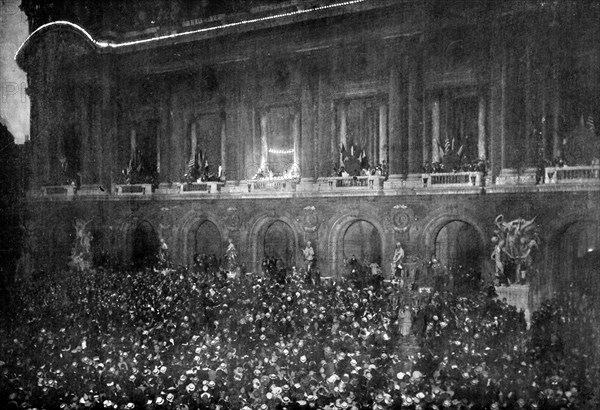 Celebrations in Paris for the signature of the Treaty of Versailles, 28 June 1919