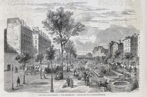 Boulevard de la Reine-Hortense à Paris (actuel Boulevard Richard Lenoir)