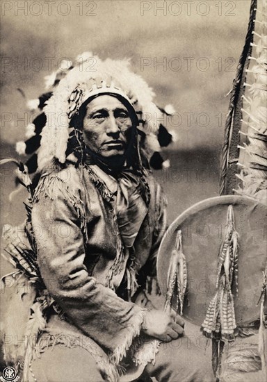 Poscard representing a Red Indian