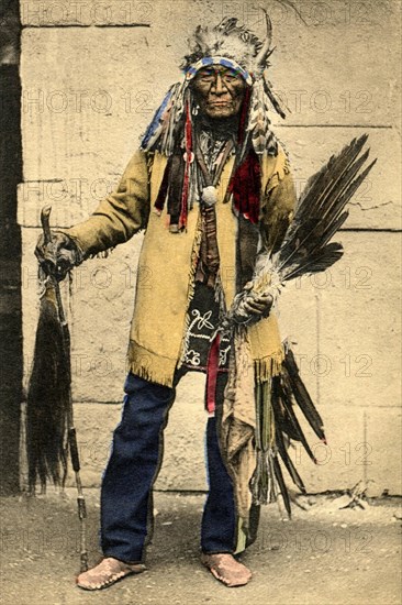 Flat Iron, 105-year-old Indian chief