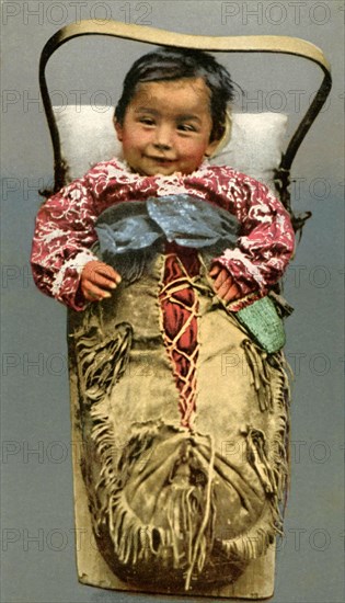 Postcard representing an Indian baby