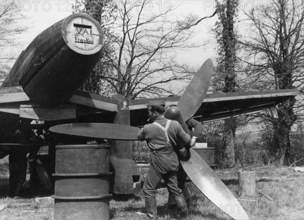 Wooden airplane