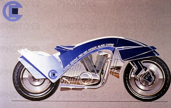 Futuristic motorcycle designs, by Alain Carré