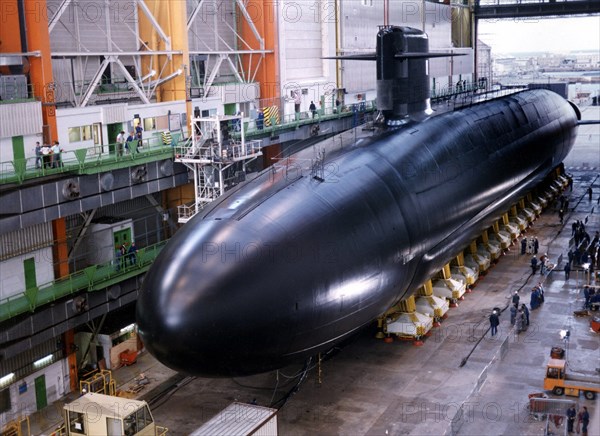 Le Triomphant : French nuclear submarine.