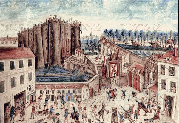 Cholat, The Storming of the Bastille on July 14, 1789