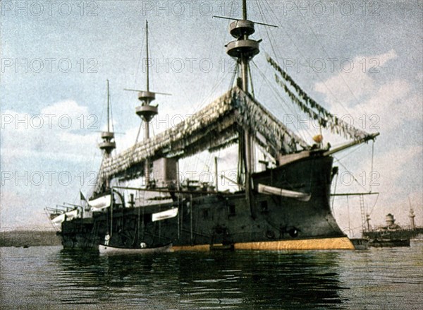 French battleship, around 1900