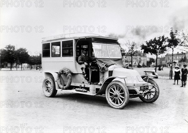 First bus with tires