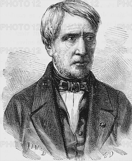 Portrait of Antoine Becquerel, French physicist