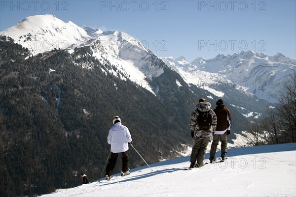 Snowy landscape, Morzine, France
