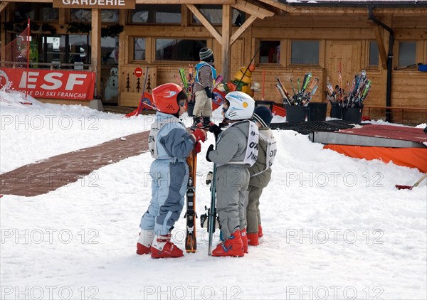 Child skiing