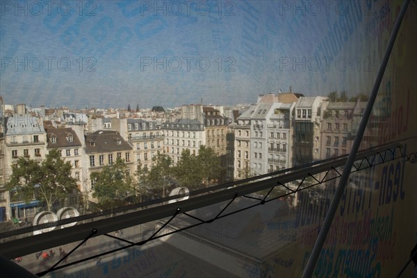 View over Paris from the Centre Georges Pompidou