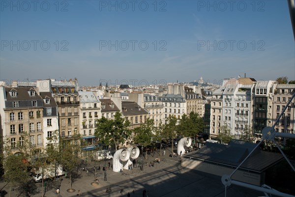 View over the Sacre Coeur in Paris