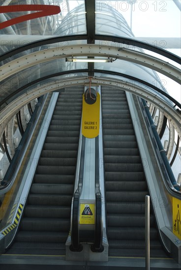 Escalators in the Centre Georges Pompidou in Paris