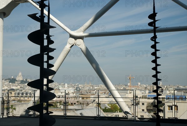 View over Paris roofs from the Centre Georges Pompidou