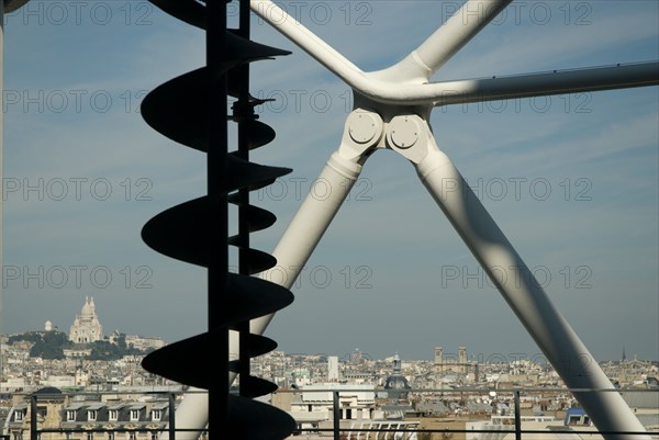 View over Paris roofs from the Centre Georges Pompidou