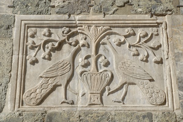 2009, basilique Saint Marc, détail, paons, Venise