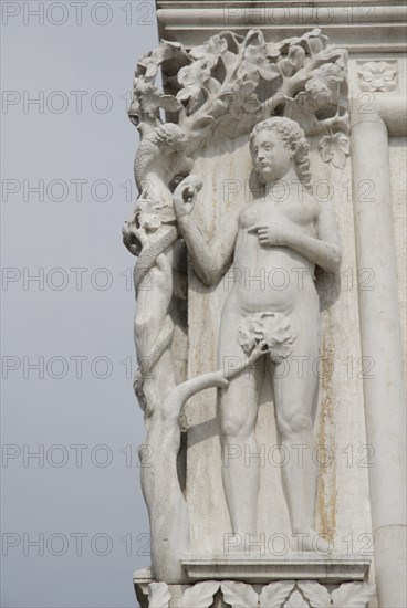 2009, Eve, haut relief, le péché originel, palais des Doges, Venise