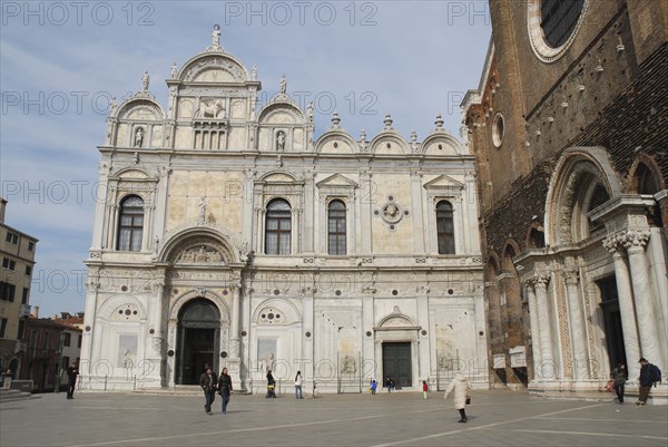 2009, à droite : église saint Jean et Paul, campo Saint Jean et Paul, Scuola Grande de Saint Marco ( hopital ), Venise