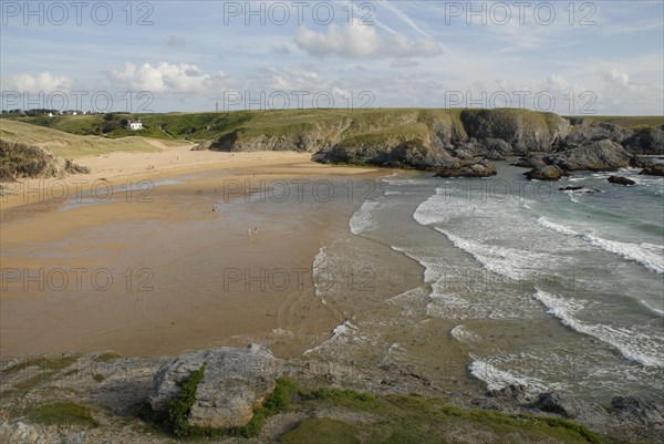 2009/ Belle-ile en Mer, paysage, plage, mer, falaises, Bretagne