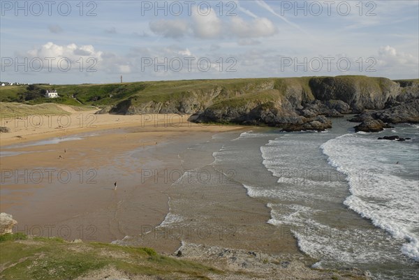 2009/ Belle-ile en Mer, paysage, plage, mer, falaises, Bretagne