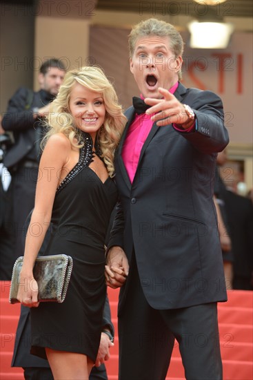 David Hasselhoff et Hayley Roberts, Festival de Cannes 2013