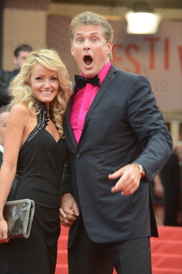 David Hasselhoff et Hayley Roberts, Festival de Cannes 2013