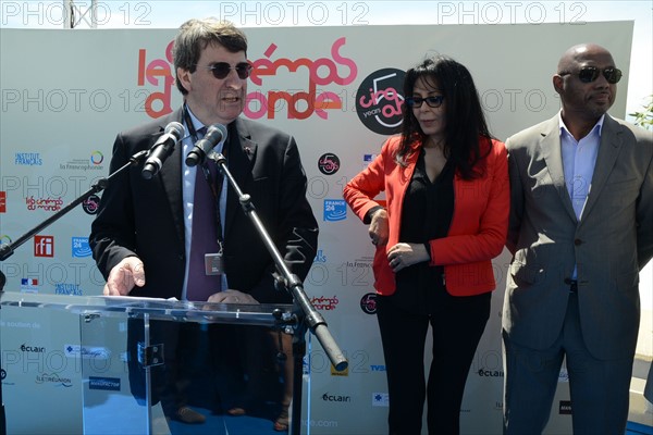 Xavier Darcos, Yamina Benguigui et Raoul Peck, Festival de Cannes 2013