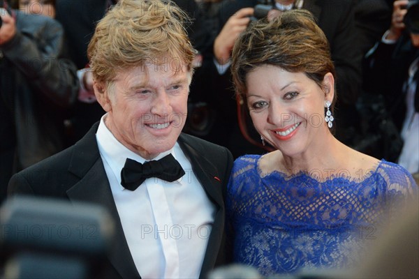 Robert Redford et Sibylle Szaggars, Festival de Cannes 2013