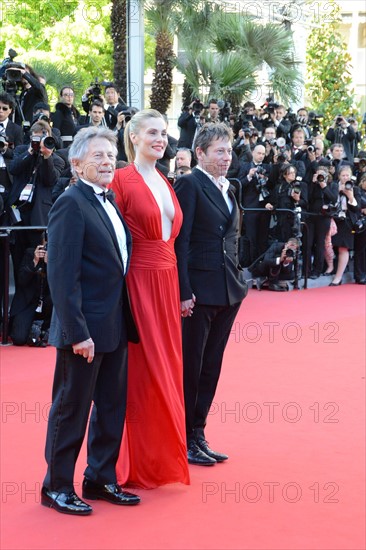 Roman Polanski, Emmanuelle Seigner et Mathieu Amalric, Festival de Cannes 2013