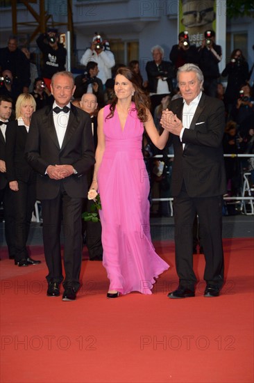 Bertrand Delanoë, Aurélie Filippetti et Alain Delon, Festival de Cannes 2013