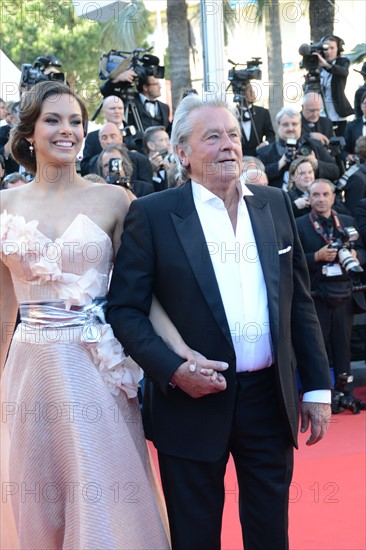 Marine Lorphelin et Alain Delon, Festival de Cannes 2013
