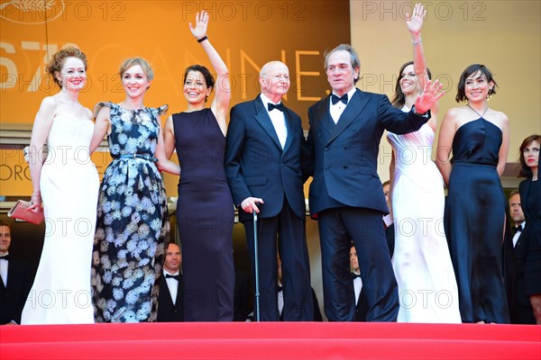 Equipe du film "The Homesman", Festival de Cannes 2014