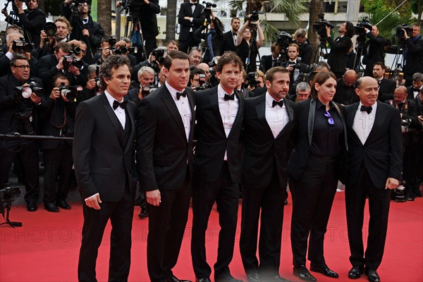 Cast and crew, "Foxcatcher", 2014 Cannes film Festival