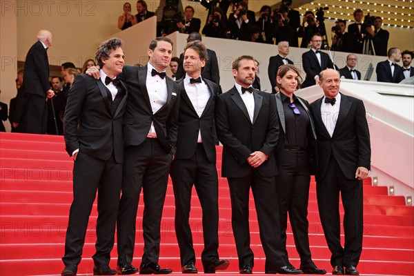 Cast and crew, "Foxcatcher", 2014 Cannes film Festival